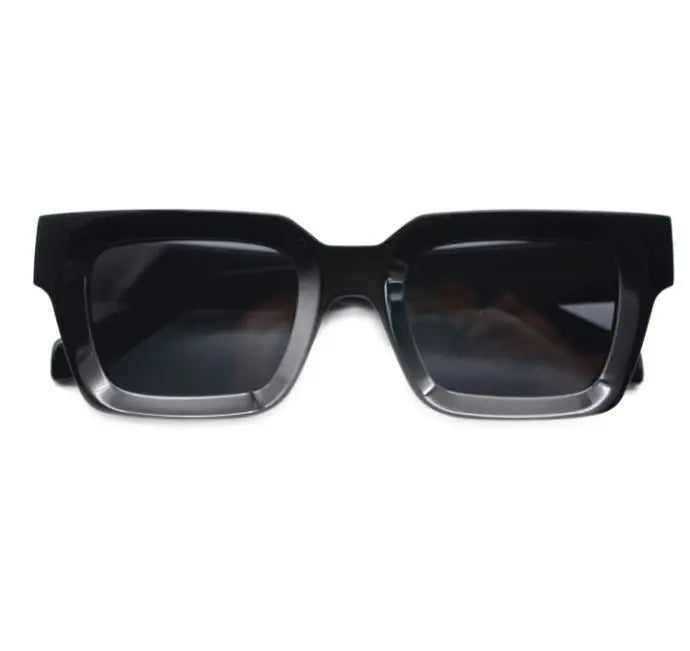 Vanguard - Liberated Eyewear, Inc. designer thick square retro sunglasses in black