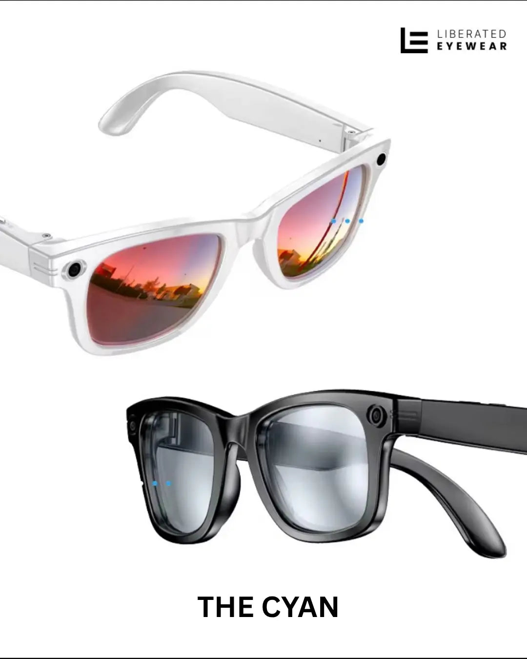 Cyan Smart Glasses GS Model  -Limited Edition Liberated Eyewear, Inc.