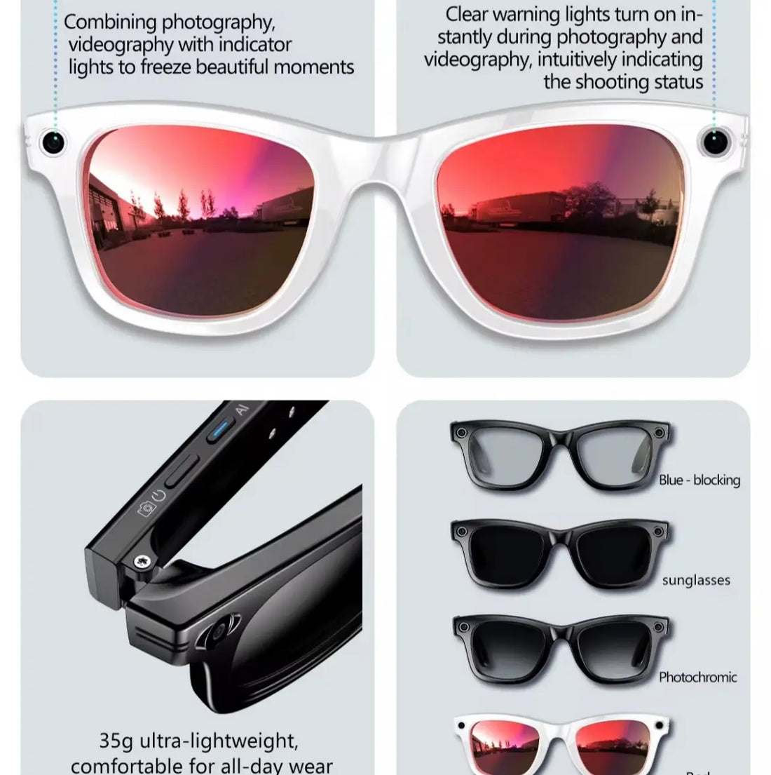 Cyan Smart Glasses GS Model  -Limited Edition Liberated Eyewear, Inc.