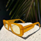 Short Sleeve - Liberated Eyewear, Inc. designer yellow sunglasses, retro square sunglasses