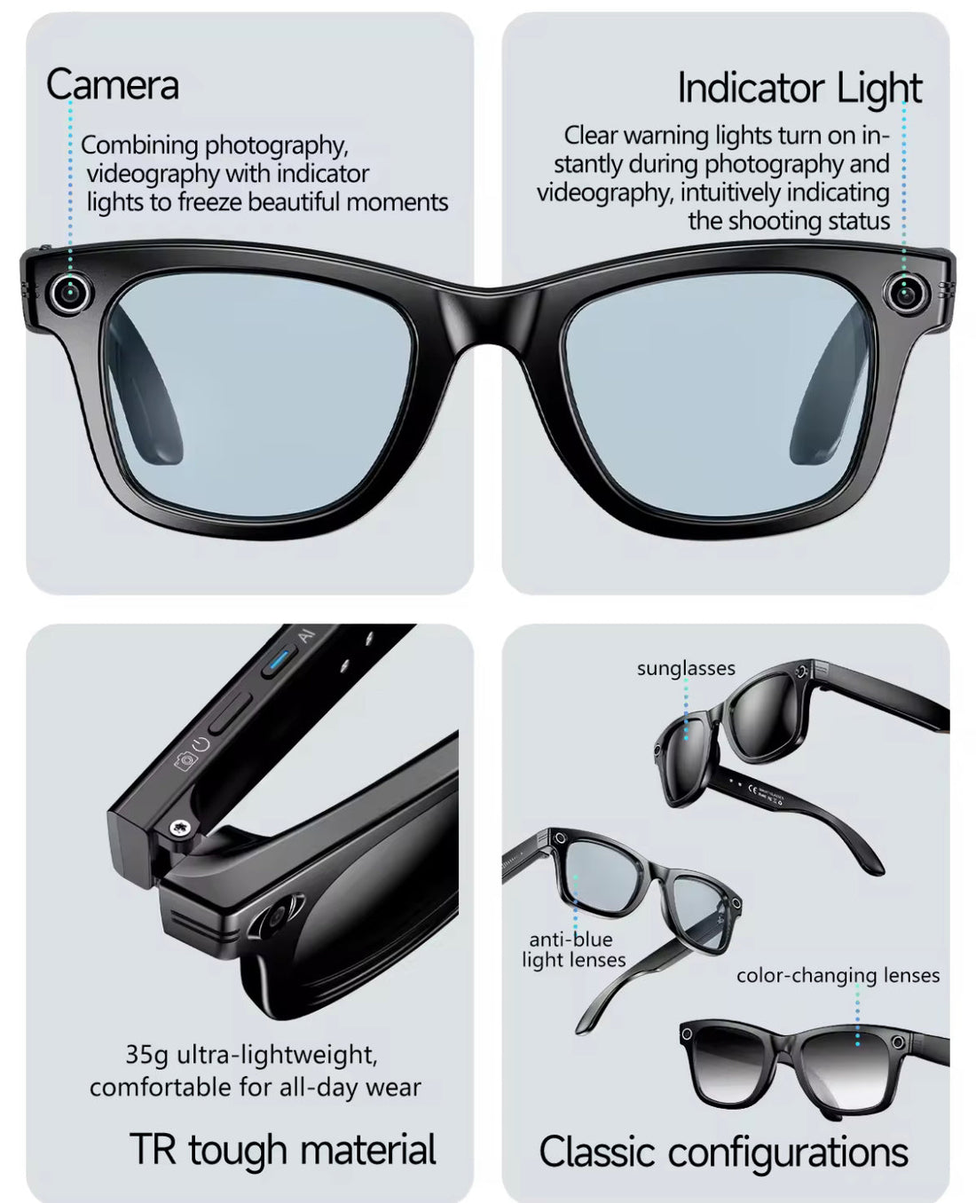 The Cyan AI Smart Glasses Liberated Eyewear, Inc.