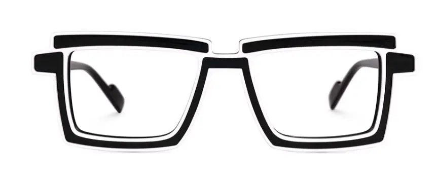 Chalkboard- Liberated Eyewear, Inc. Avante Garde futuristic Chalkboard eyeglasses for men and women. Acetate eyeglasses