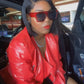 Fu*k It - Liberated Eyewear, Inc. beautiful black women in red polycarbonate flat top aviatior sunglasses