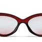 Wear Me - Liberated Eyewear, Inc. designer polycarbonate polarized red cat eye sunglasses
